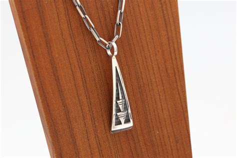 Hopi Prayer Feather Pendant Hopi Jewelry Native American Pendants