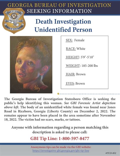 Unidentified Womans Remains Found In Riceboro Georgia Bureau Of