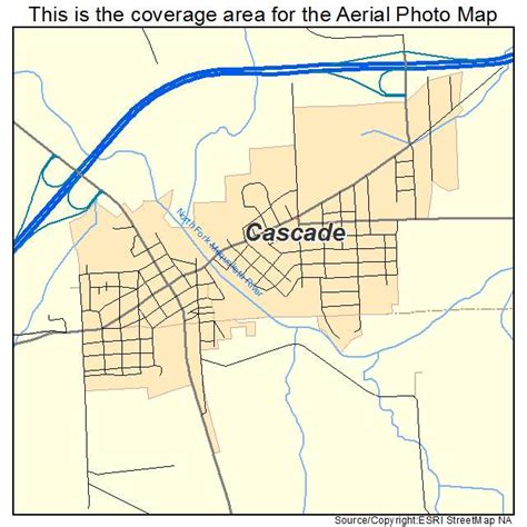 Aerial Photography Map of Cascade, IA Iowa