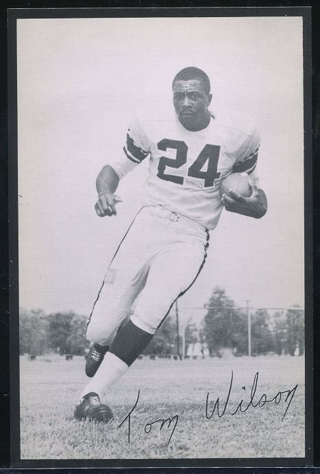 1957 Rams Team Issue Football Card Tom Wilson