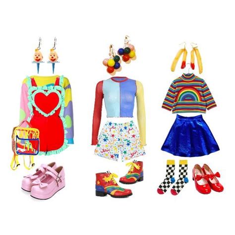 cute clown outfit aesthetic clowncore outfit ideas clown core outfit