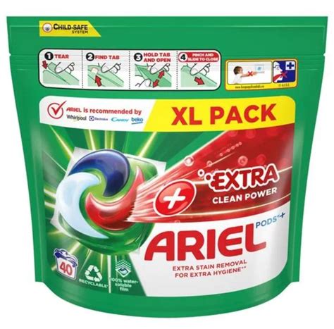 Ariel All in 1 PODS Extra clean Gélové Kapsuly Na Pranie 40 Praní 1