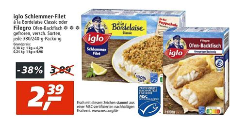 Iglo Schlemmer Filet Oder Filegro Angebot Bei Real Prospekte De