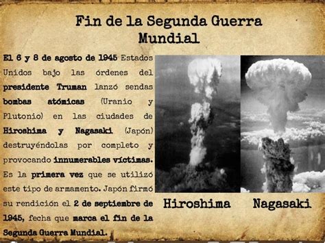 Fin De La Segunda Guerra Mundial