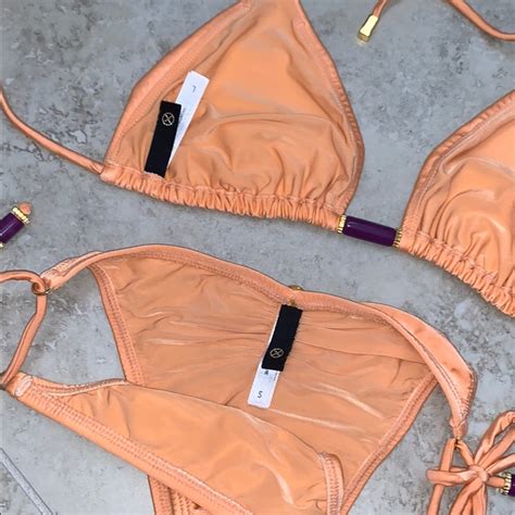 Vix Swim Bikini In Perfect Peach Color Gem