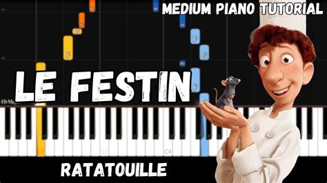 Ratatouille Le Festin Medium Piano Tutorial Youtube