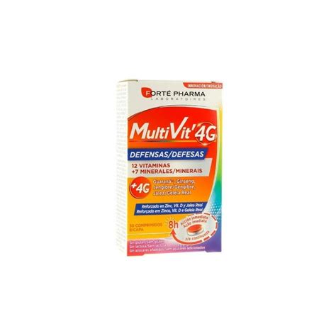 Forte Pharma Multivit 4g Defensas 8 H 30 Comprimidos Forte