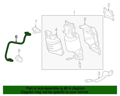 18717 5J2 A00 Pipe Egr 2016 2021 Honda Genuine Honda Parts