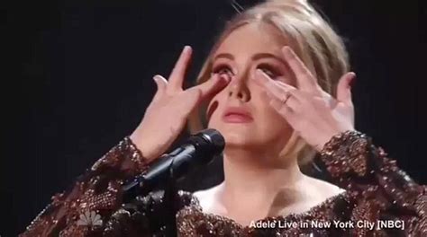 Adele Cries As She Thanks Fans In New York After Her First Concert In