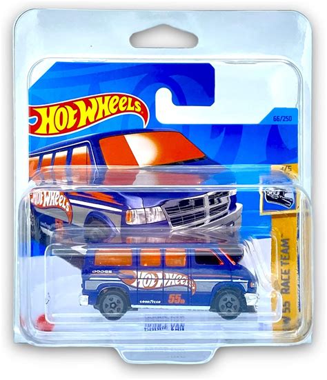 Hot Wheels Dodge Van HW Blue 2 5 HW 55 Race Team 2023 66 250 Short Card COMES IN A KLAS