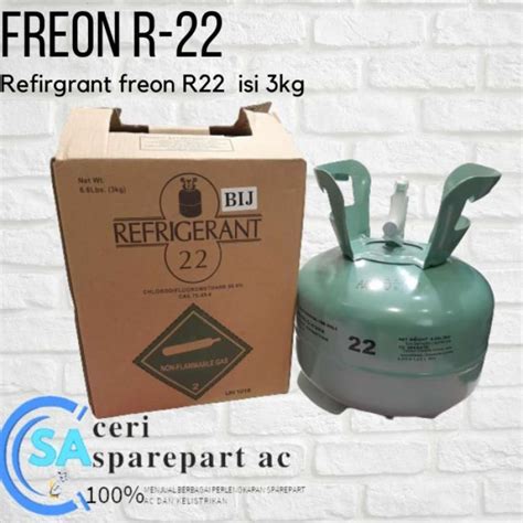 Jual Refrigerant R22 Freon Ac Tabung Mini Type R 22 Isi 3Kg Di Seller