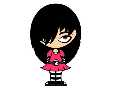 Dibujo De Chica Emo Pintado Por Cristal En Dibujos Net El D A 2562