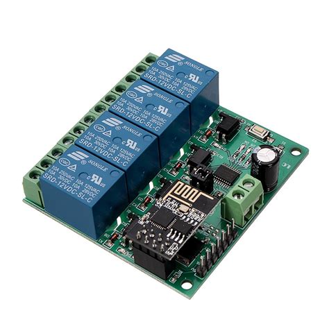 DC12V ESP8266 4 Channel Wifi Relay Module IOT Smart Home Phone APP