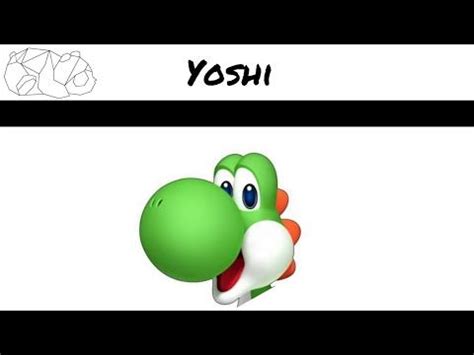 Comment Dessiner Yoshi Youtube Mario Characters Yoshi Character