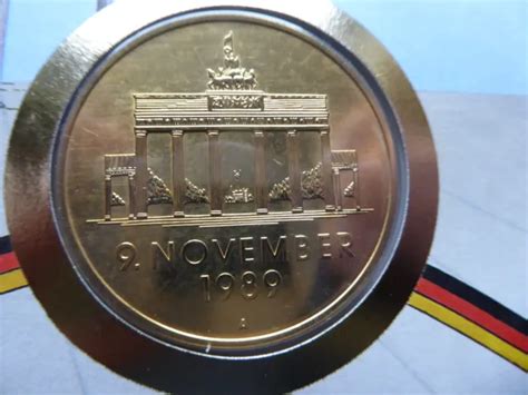 Numisbrief Bund Ffnung Der Ddr Grenze Medaille Brandenburger Tor