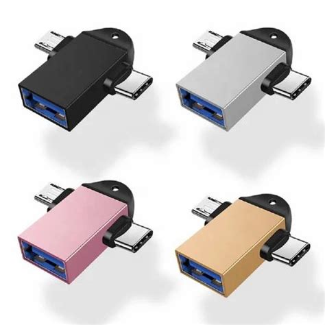 2 In 1 Type C Micro Usb To Usb Otg Adapter At Rs 25piece Otg Cable In New Delhi Id