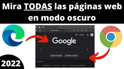 MODO OSCURO EN TODAS LAS PÁGINAS WEB MICROSOFT EDGE YouTube