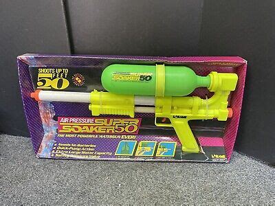 Vintage 1990s Larami Super Soaker 50 Air Pressure Toy Water Gun Rare