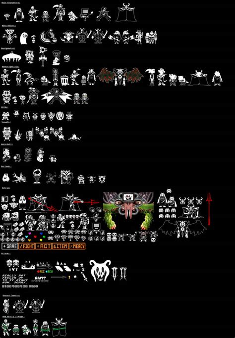 Undertale Battle Sprites Spriters Resource By Artoil On Deviantart