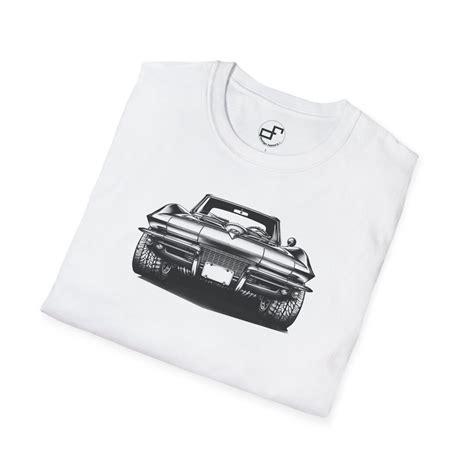 Exclusive 1967 Chevy Corvette Stingray T Shirt With Stunning Black And White Pen Drawing Etsy