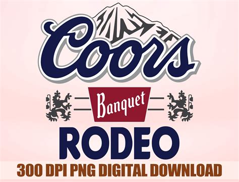 Coors Banquet Rodeo Png Beer Logo Png Western Cowboy Png Etsy Israel