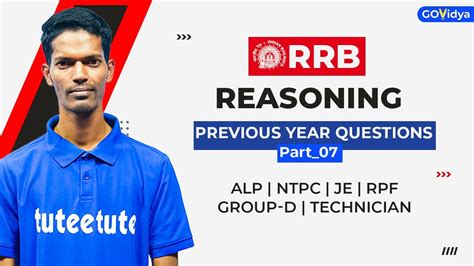 RRB Reasoning Previous Questions Part 07 ALP NTPC JE RPF Group D