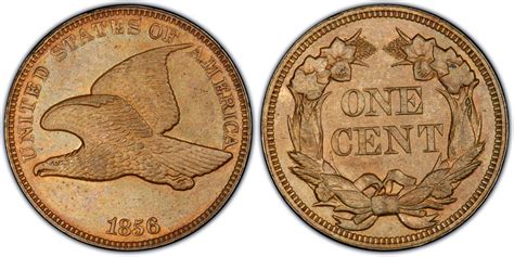 1856 1c Flying Eagle S 3 Proof Flying Eagle Cent Pcgs Coinfacts