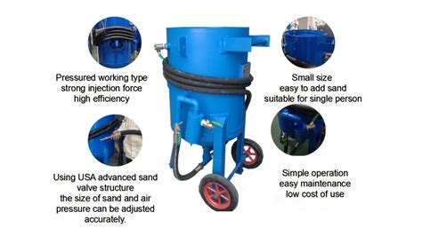 Movable Small Mini Air Blastingpot Manual Sandblasting Grit Blaster