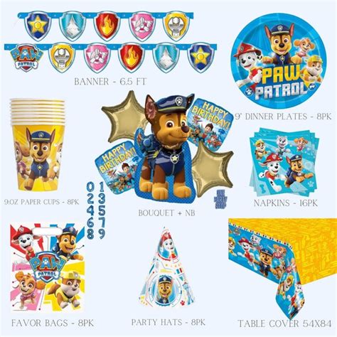 Paw Patrol Birthday Decorations Licensed by Amscan Paw Patrol Party Paw Patrol Balloon Skye Paw ...