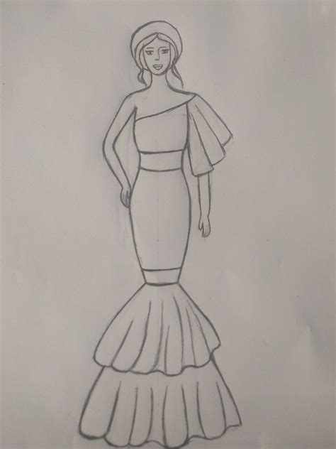 Simple Fashion Design Sketches Of Dresses