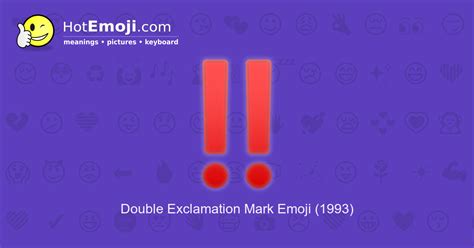 ‼️ Double Exclamation Mark Emoji Meaning with Pictures: from A to Z