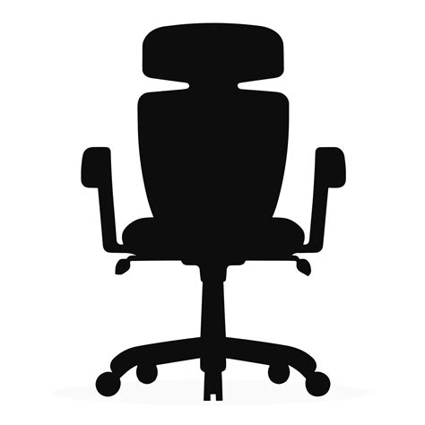 Office Chair Silhouette - 24633527 PNG