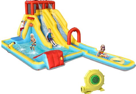 Buy Bountech Inflatable Water Slide In Double Long Slide Giant