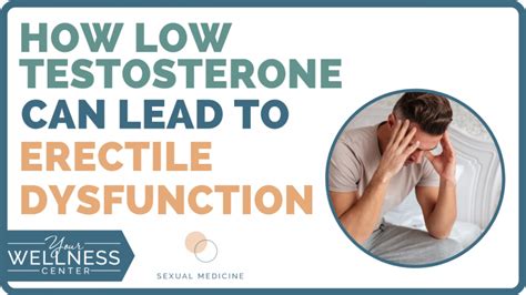 Testosterone And Ed Erectile Dysfunction Your Wellness Center