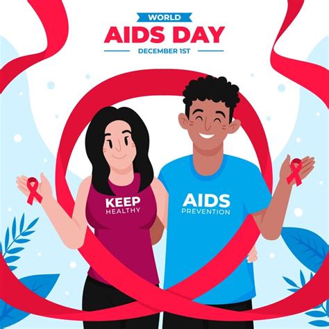 Ilustração Do Dia Mundial Da Aids Vetor Grátis