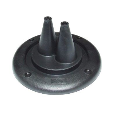 Twin Cable Gaiter Grommet 105mm OD Black Brian Ward Marine Equipment