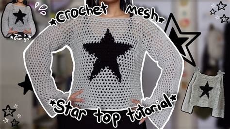 Crochet Mesh Star Top Tutorial YouTube