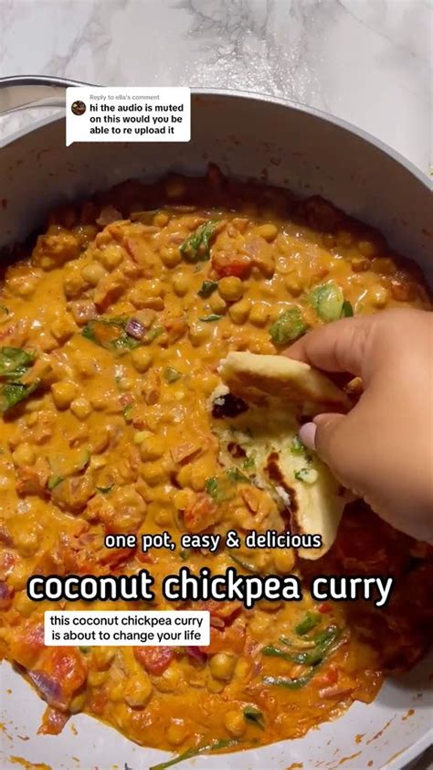 Vegan GF Coconut Chickpea Curry In 2024 Chickpea Curry Recipe