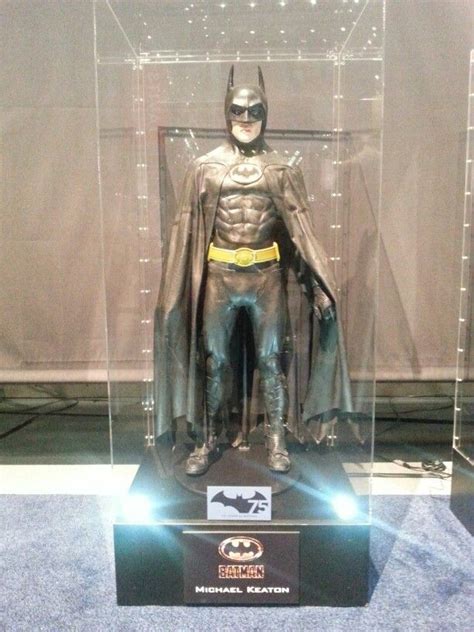 Michael Keaton Batman Costume On Display At New York Comic Con