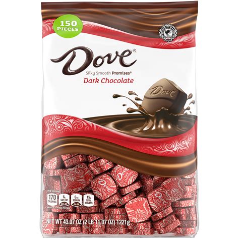 dove dark chocolate bag milk supply  grocery retail walmart