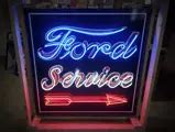 Ford Service Custom Made Animated Neon Tin Sign Open Roads North