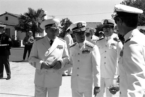 A Soviet Rear Admiral Left Talks With Vadm Robert Ku Kihune