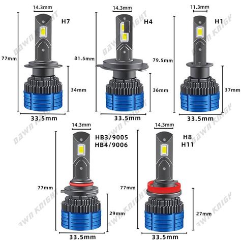 DAWNKNIGHT K4S K4C H7 H4 HB3 9005 H1 H11 4300K ไฟ Led รถ H8 HB4 9006 ...