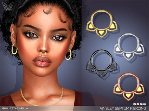 The Sims Resource Ainsley Septum Piercing