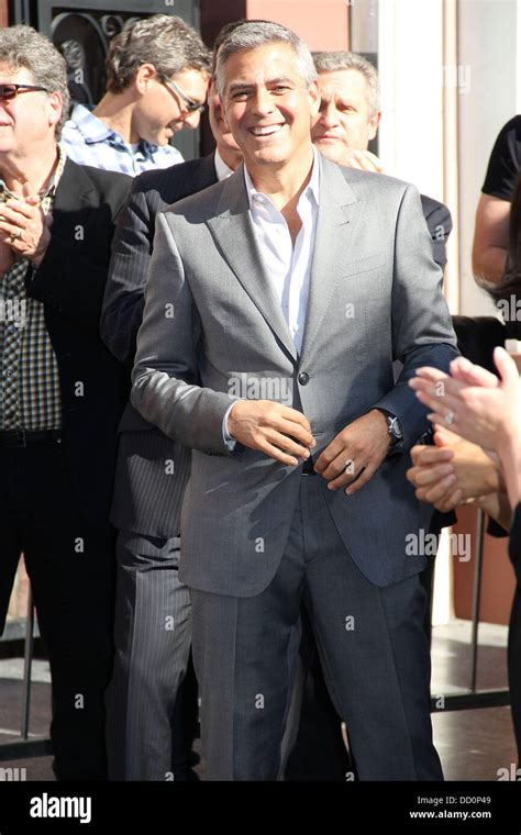 George Clooney At The Ceremony Where John Wells Received A Star On Walk