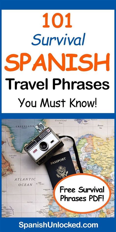 101 Common Spanish Phrases For Travel In 2020 Spanish Phrases Travel How To Speak Spanish