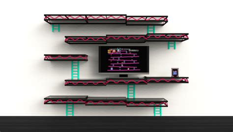 Donkey Kong Wall The Classic Arcade Game As Functioning Shelves