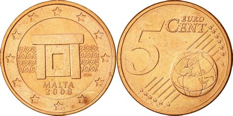 Malta Euro Cent Paris Copper Plated Steel Km