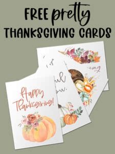 Diy Thanksgiving Cards Handmade And Printable Thanksgiving Card Ideas