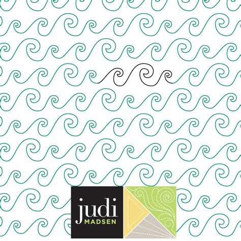 Ocean Waves Digital Design Quilting Judimadsen